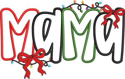 11 motifs de broderie machine : Appliqués MAMA Noël
