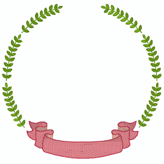 Motif de broderie machine : Bordure couronne