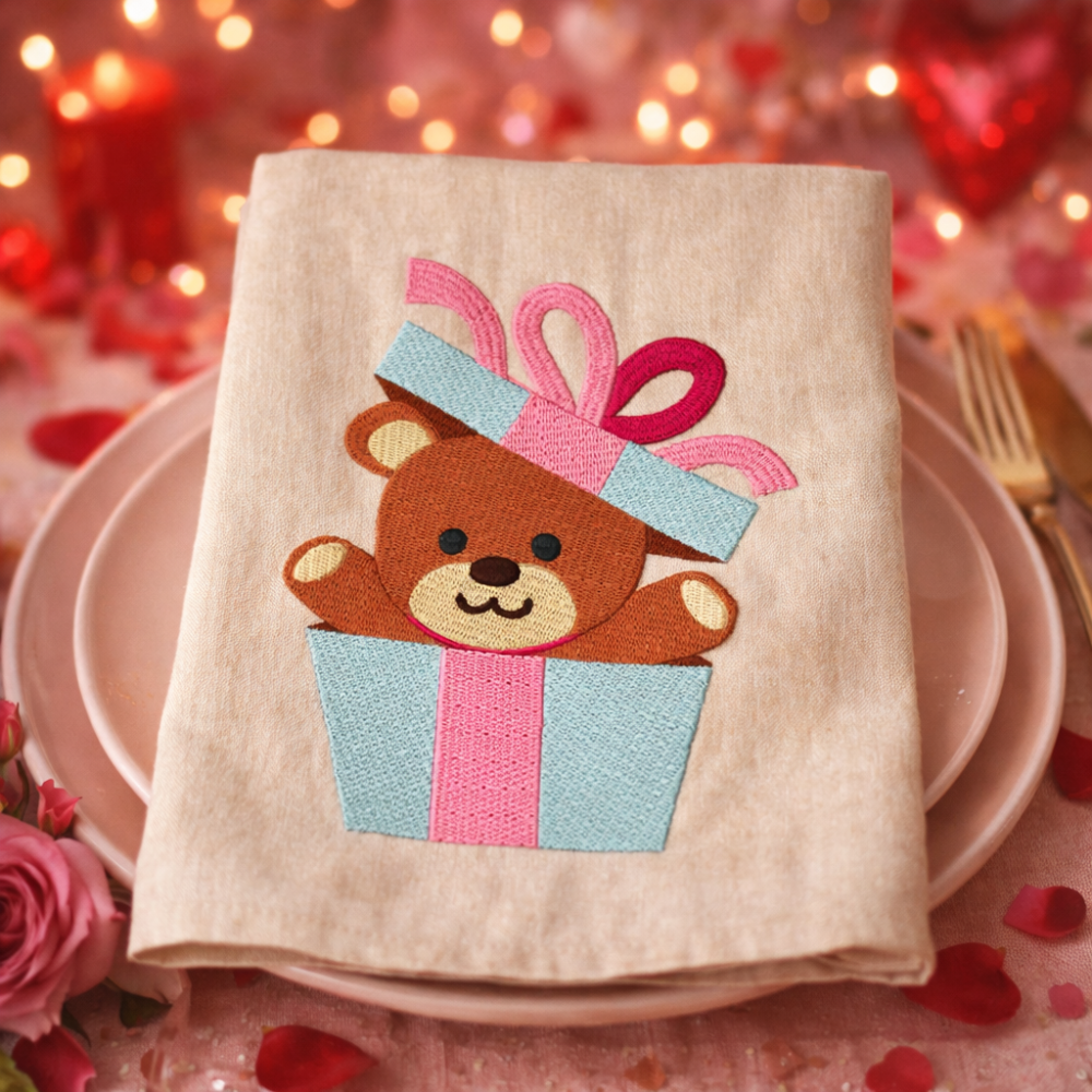 Téléchargement GRATUIT : Ourson dans boîte cadeau