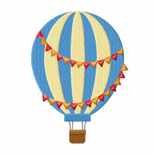 Motif de broderie machine : Montgolfière 1