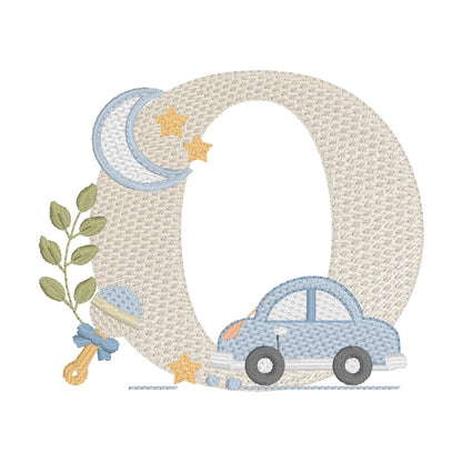 26 Lettres Voiture et 9 éléments décoratifs