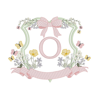 26 Lettres Jardin avec Couronne