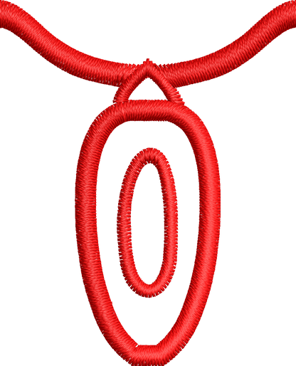 36 Motifs de broderie machine : Alphabet Guirlande 2