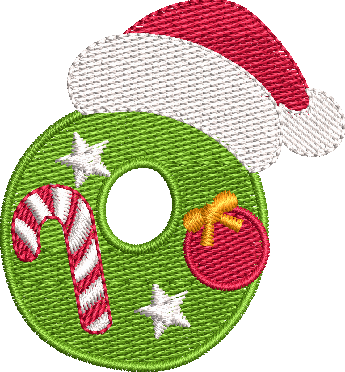 26 Motifs de broderie machine : Alphabet Noël