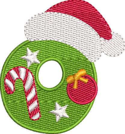 26 Motifs de broderie machine : Alphabet Noël