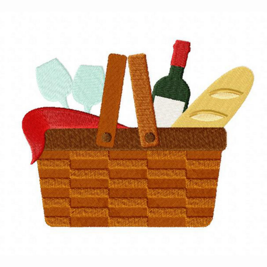 Motif de broderie machine : Panier Pique-Nique
