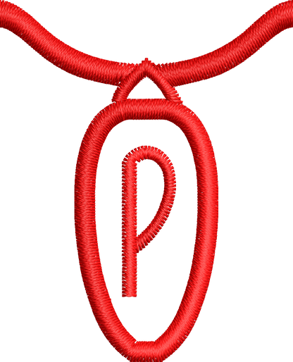 36 Motifs de broderie machine : Alphabet Guirlande 2