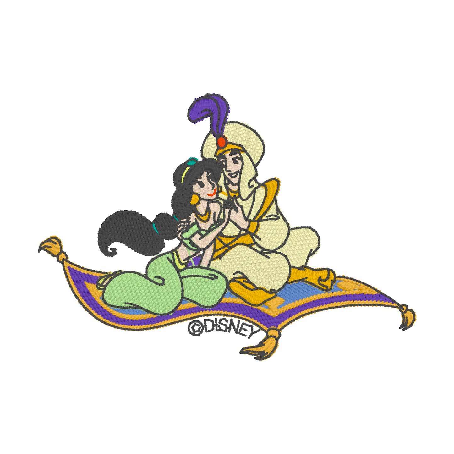 90 Motifs de broderie machine : Princesses et Princes Disney