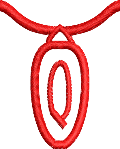 36 Motifs de broderie machine : Alphabet Guirlande 2