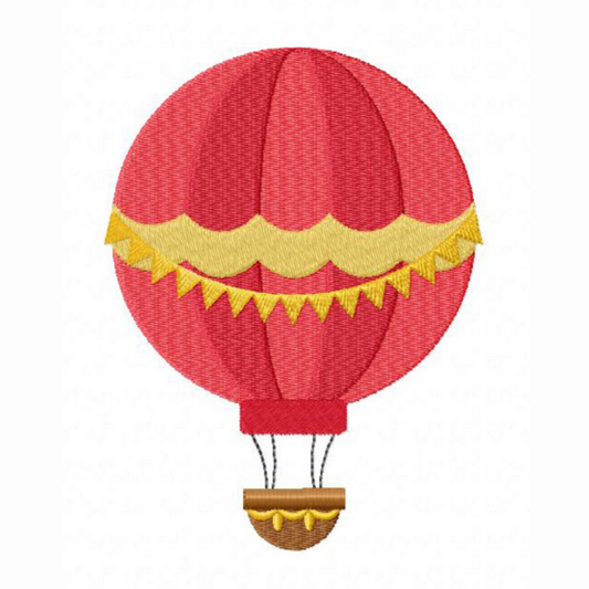 Motif de broderie machine : Montgolfière 2