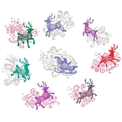 8 motifs de broderie machine : Rennes Noël