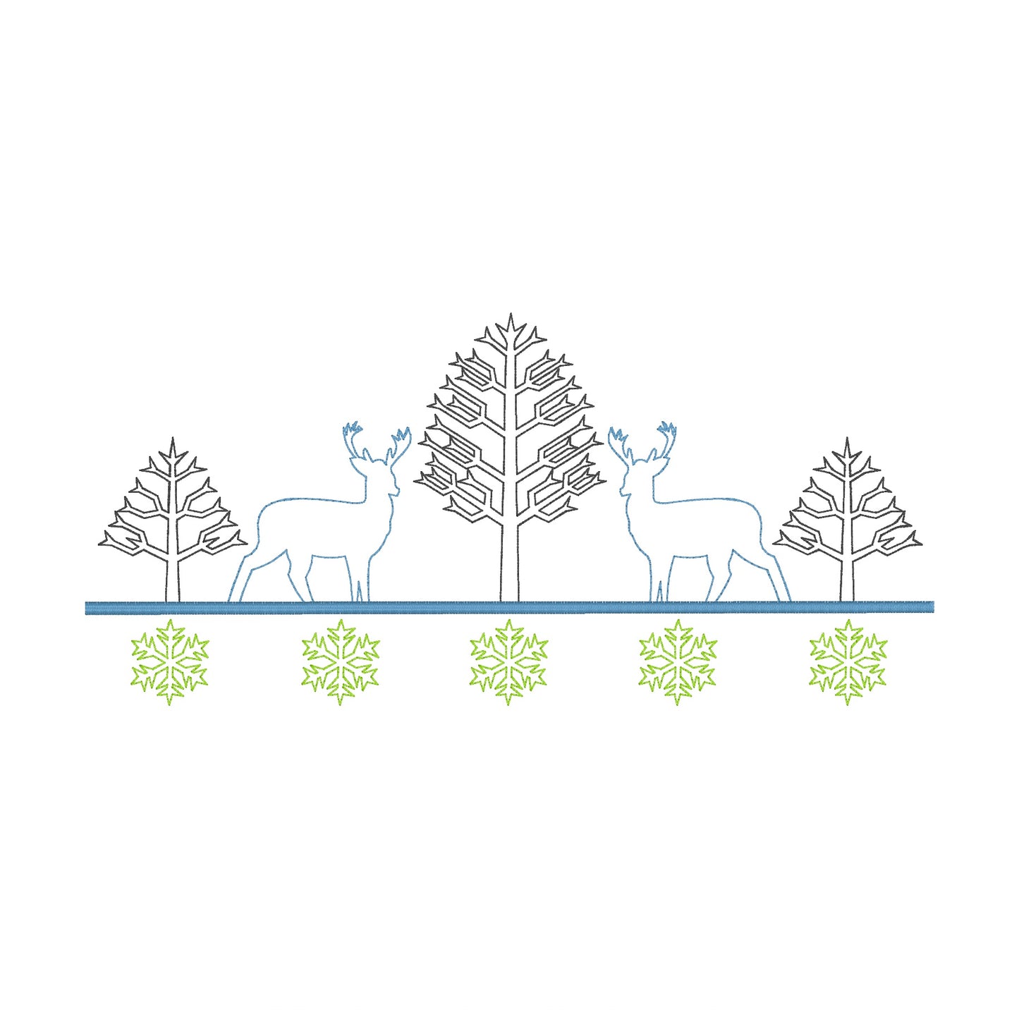 223 motifs de broderie machine : Arbres variés