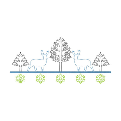 223 motifs de broderie machine : Arbres variés