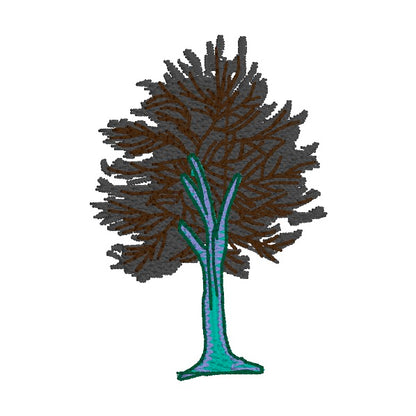 223 motifs de broderie machine : Arbres variés