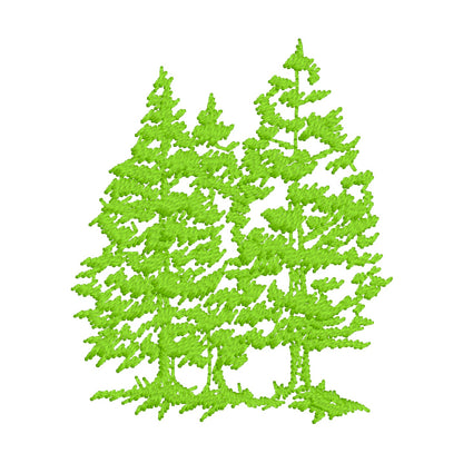 223 motifs de broderie machine : Arbres variés