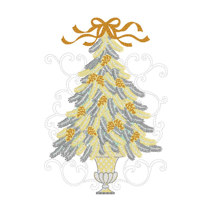 223 motifs de broderie machine : Arbres variés
