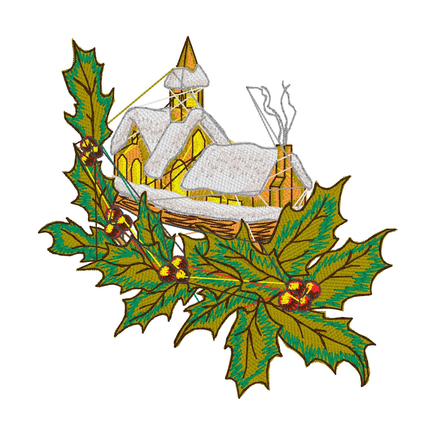 223 motifs de broderie machine : Arbres variés