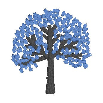 223 motifs de broderie machine : Arbres variés