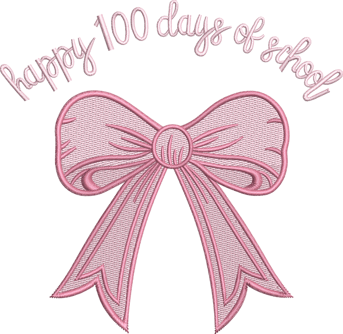 7 Motifs de broderie machine : 100 jours d'école 2