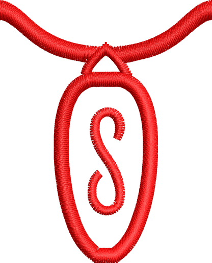 36 Motifs de broderie machine : Alphabet Guirlande 2