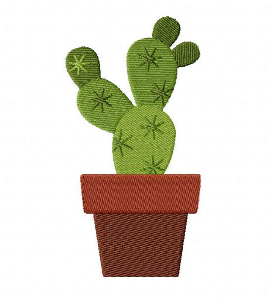 16 motif de broderie machine : Cactus et Plantes Grasses Succulentes