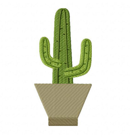 16 motif de broderie machine : Cactus et Plantes Grasses Succulentes