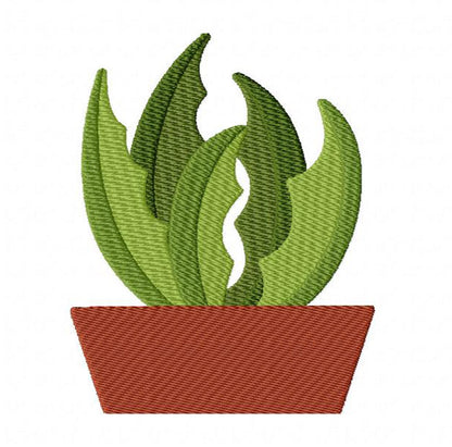 16 motif de broderie machine : Cactus et Plantes Grasses Succulentes