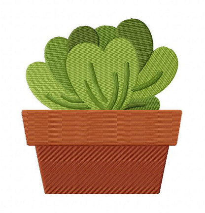16 motif de broderie machine : Cactus et Plantes Grasses Succulentes