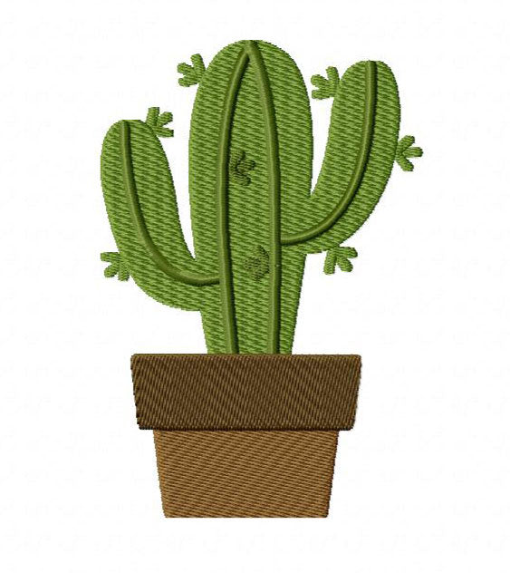 16 motif de broderie machine : Cactus et Plantes Grasses Succulentes