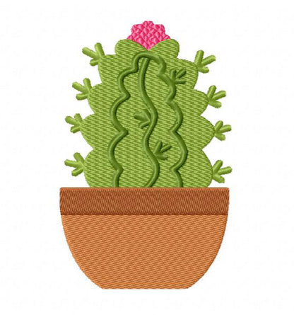 16 motif de broderie machine : Cactus et Plantes Grasses Succulentes