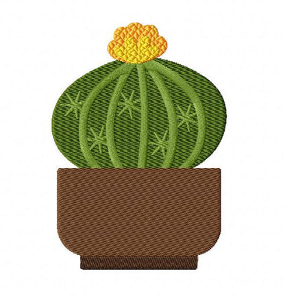 16 motif de broderie machine : Cactus et Plantes Grasses Succulentes