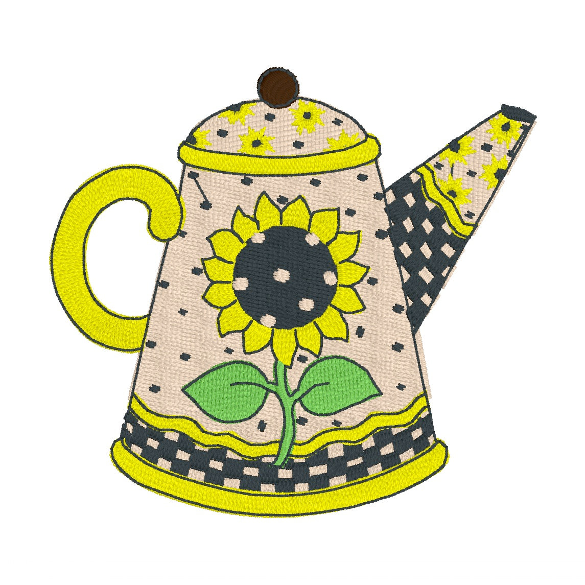 29 motifs de broderie machine : Théières et tasses