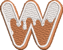 37 Motifs de broderie machine : Alphabet et nombre Biscuit au gingembre