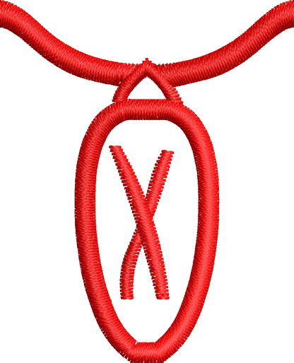 36 Motifs de broderie machine : Alphabet Guirlande 2