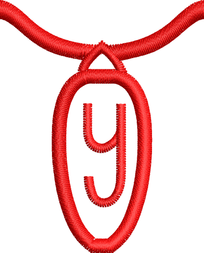 36 Motifs de broderie machine : Alphabet Guirlande 2