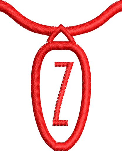 36 Motifs de broderie machine : Alphabet Guirlande 2