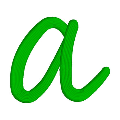 26 Motifs de broderie machine : Alphabet 3D Puff Bloomee