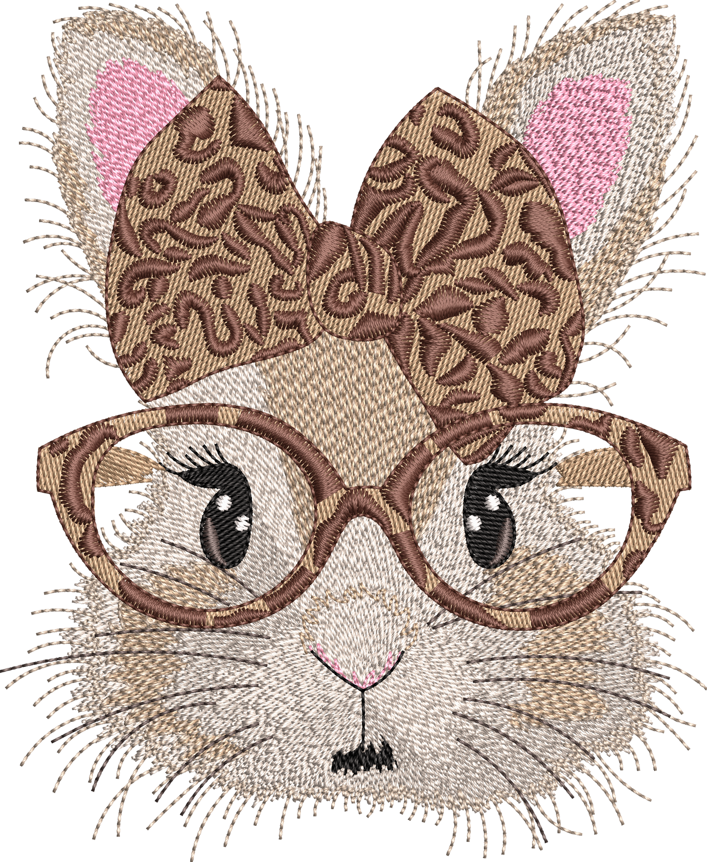 2 motifs de broderie machine : Lapins poilus