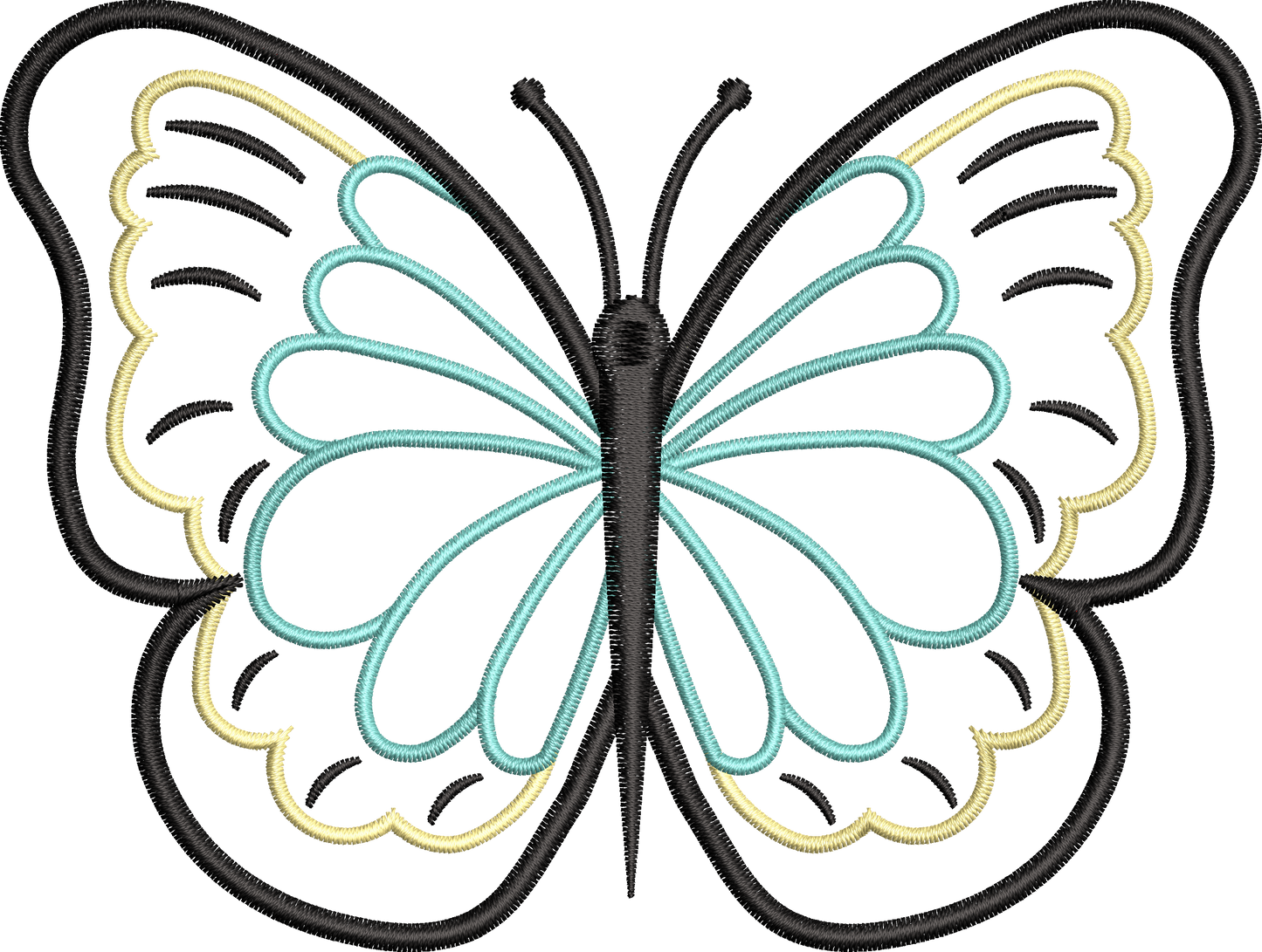 9 Motifs de broderie machine : Papillons Appliqué