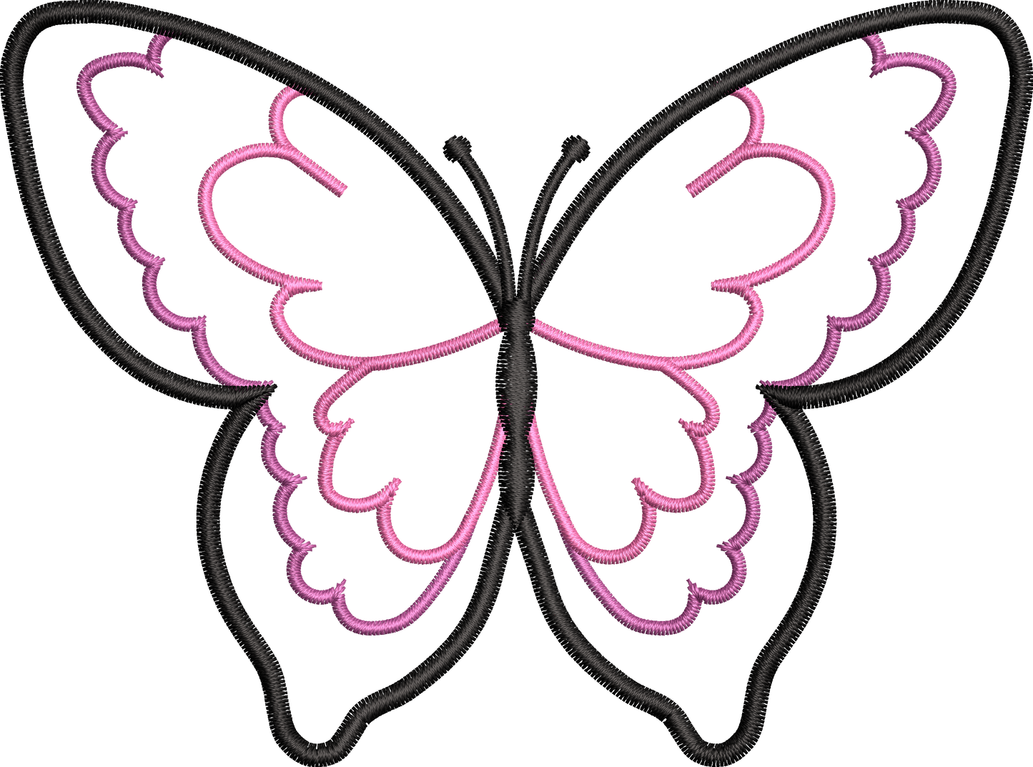 9 Motifs de broderie machine : Papillons Appliqué