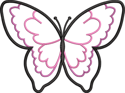 9 Motifs de broderie machine : Papillons Appliqué