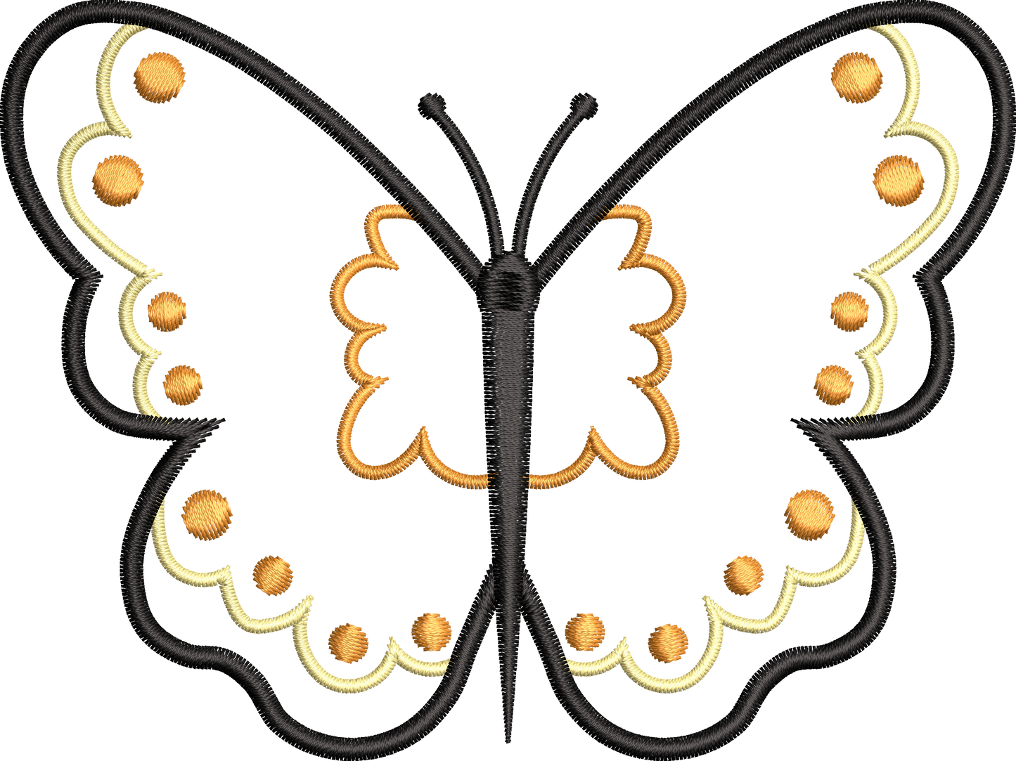 9 Motifs de broderie machine : Papillons Appliqué