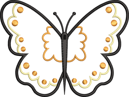 9 Motifs de broderie machine : Papillons Appliqué