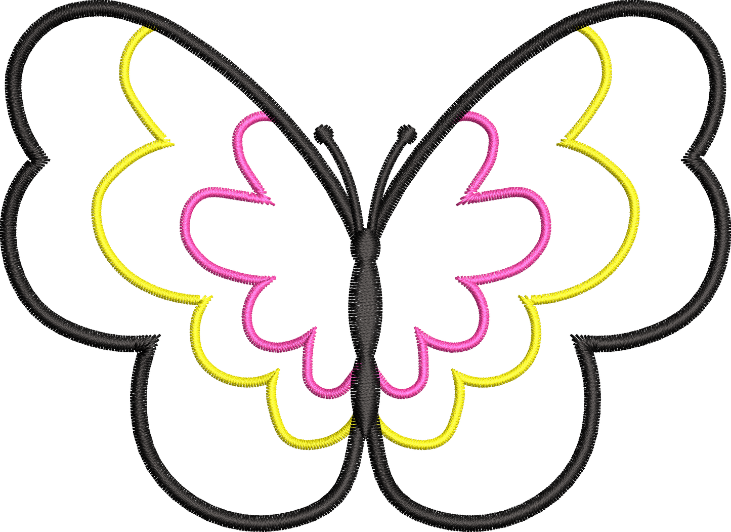 9 Motifs de broderie machine : Papillons Appliqué