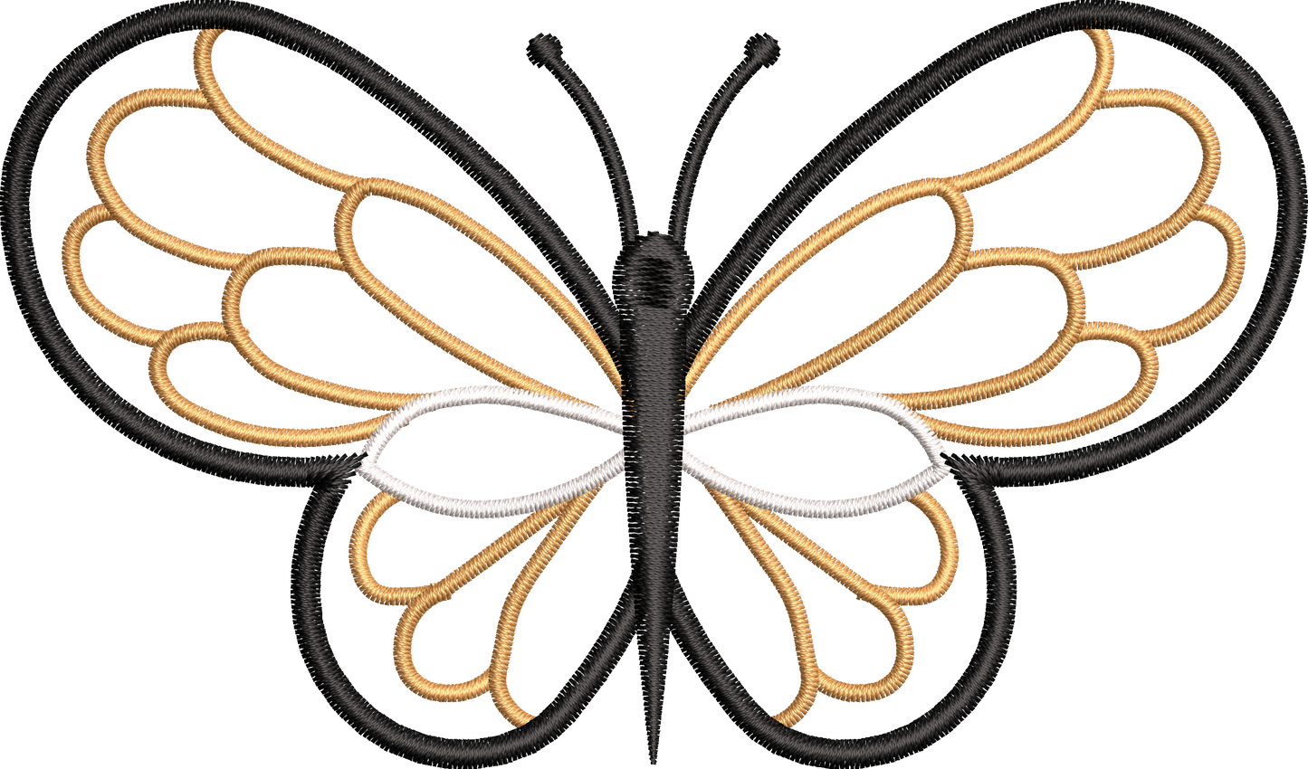 9 Motifs de broderie machine : Papillons Appliqué
