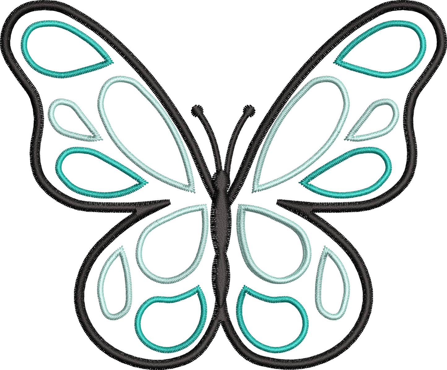 9 Motifs de broderie machine : Papillons Appliqué