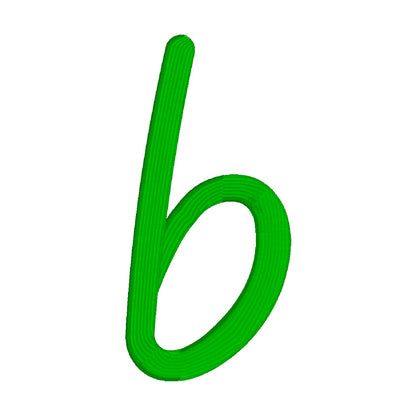 26 Motifs de broderie machine : Alphabet 3D Puff Bloomee