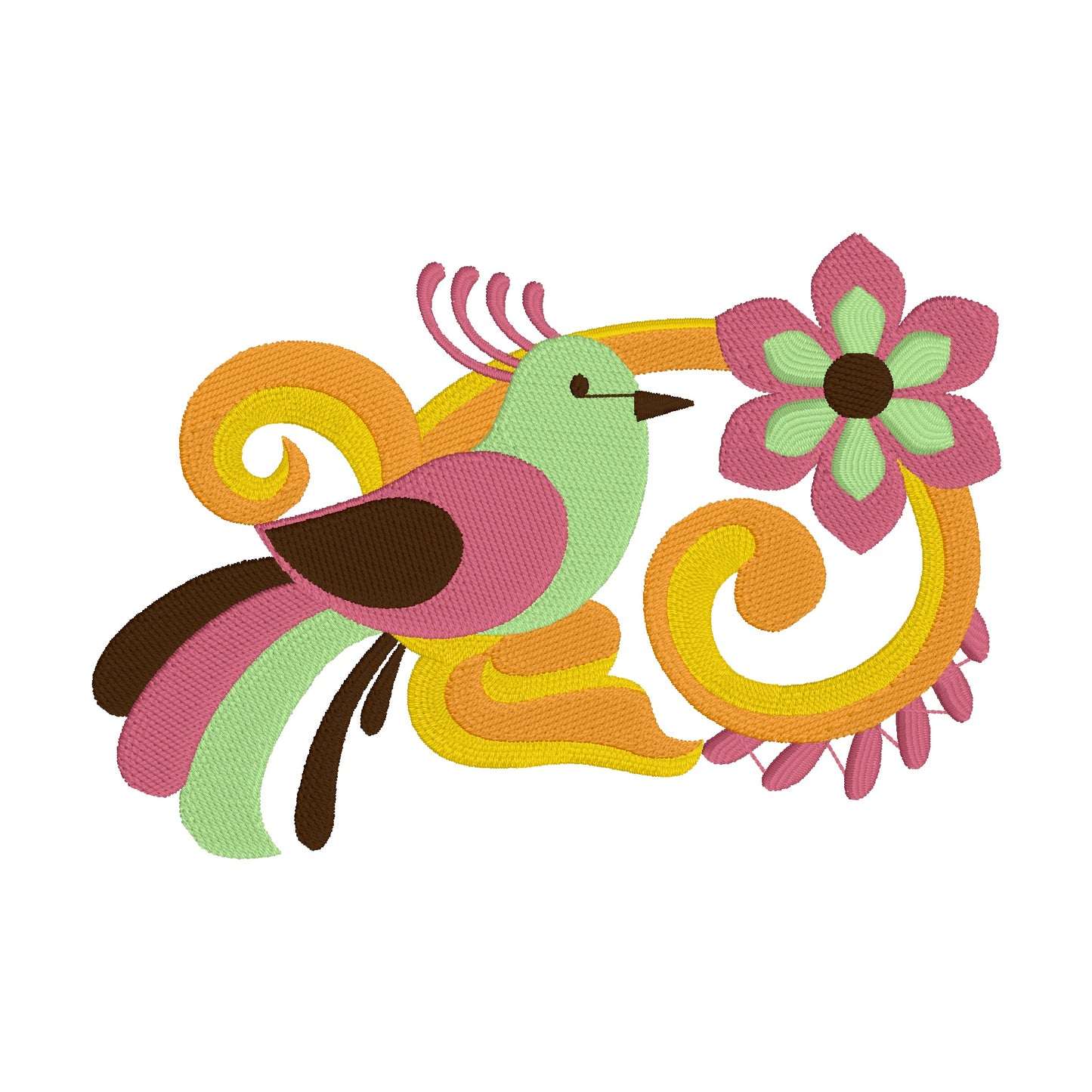 6 motifs de broderie machine : Oiseaux de Paradis