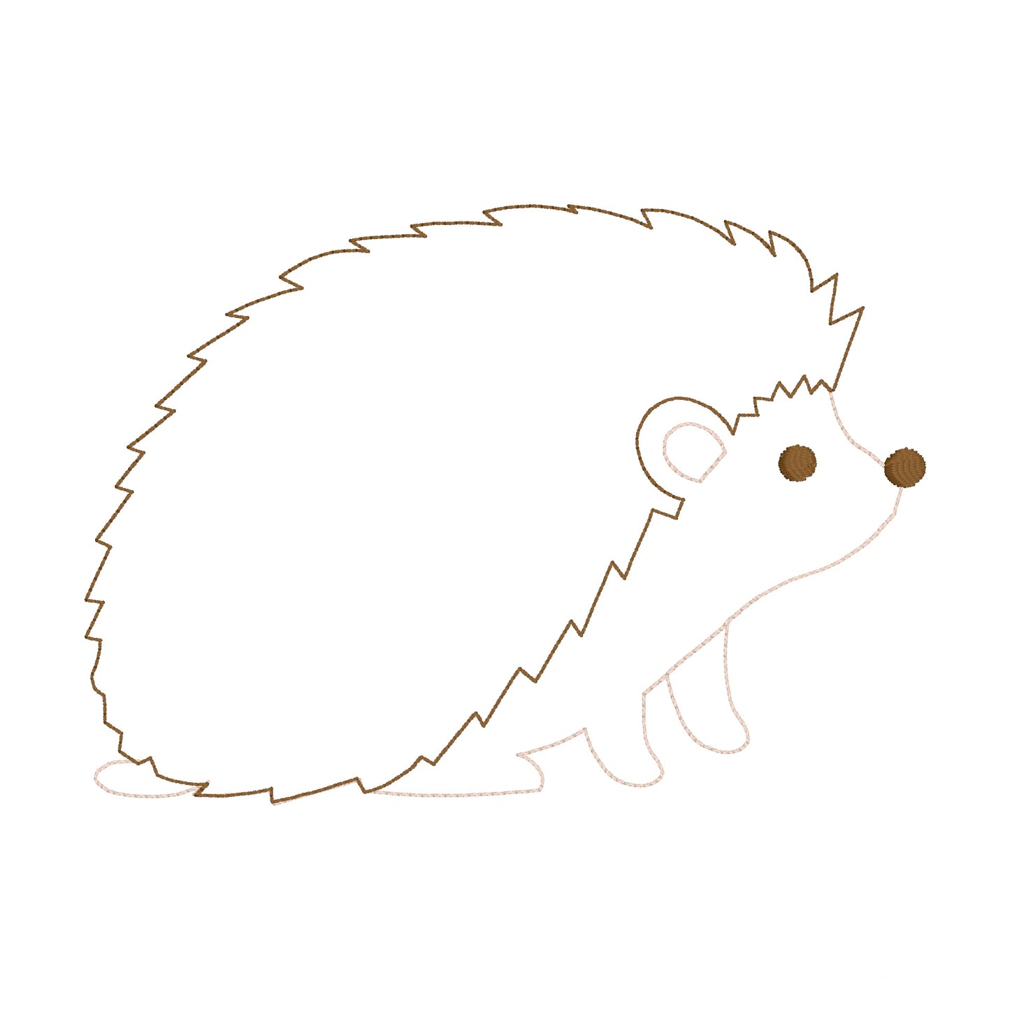 6 motifs de broderie machine : Animaux de la Forêt Ligne