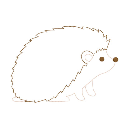 6 motifs de broderie machine : Animaux de la Forêt Ligne